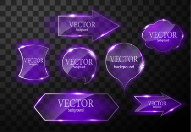 Cam vektör düğmesi düzlemi. Kolay düzenlenebilir arkaplan