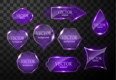 Cam vektör düğmesi düzlemi. Kolay düzenlenebilir arkaplan