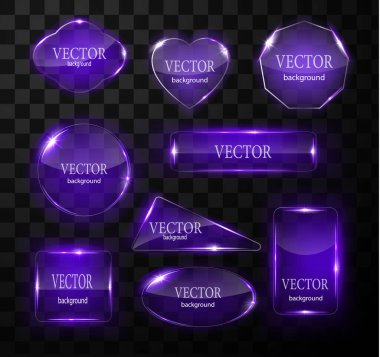 Cam vektör düğmesi düzlemi. Kolay düzenlenebilir arkaplan