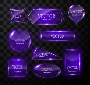 Cam vektör düğmesi düzlemi. Kolay düzenlenebilir arkaplan