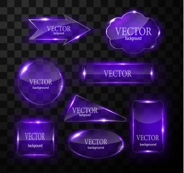 Cam vektör düğmesi düzlemi. Kolay düzenlenebilir arkaplan