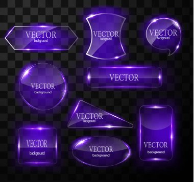 Cam vektör düğmesi düzlemi. Kolay düzenlenebilir arkaplan