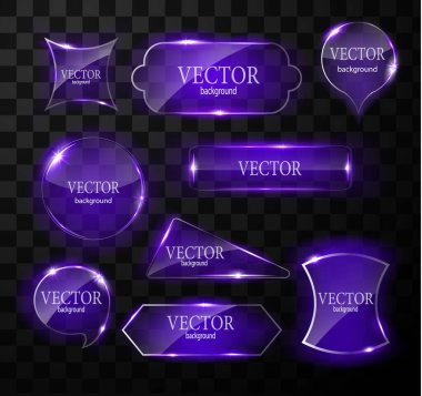 Cam vektör düğmesi düzlemi. Kolay düzenlenebilir arkaplan