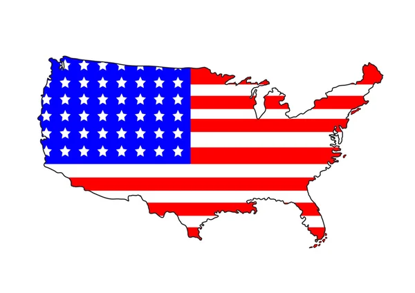 ABD Haritası — Stok Vektör