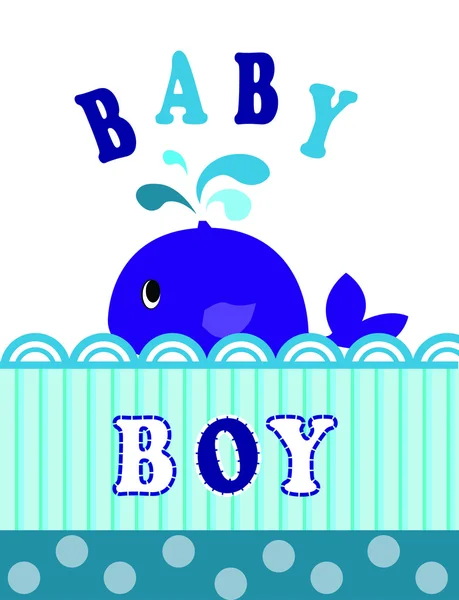 Φάλαινα μωρό αγόρι — Διανυσματικό Αρχείο