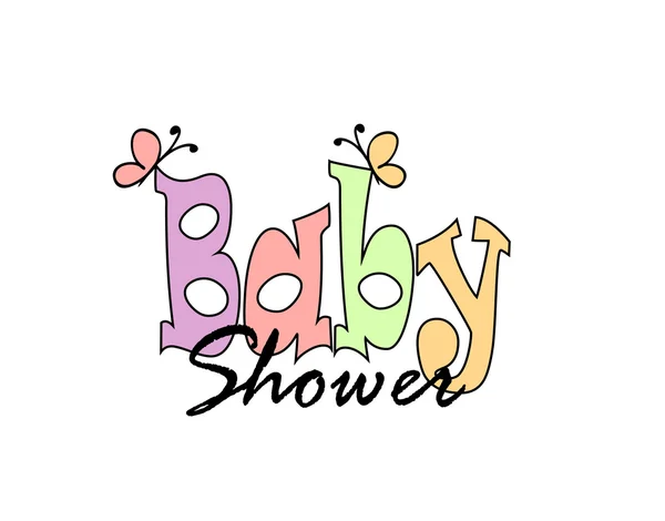 Baby shower invitation card. — Stock Vector