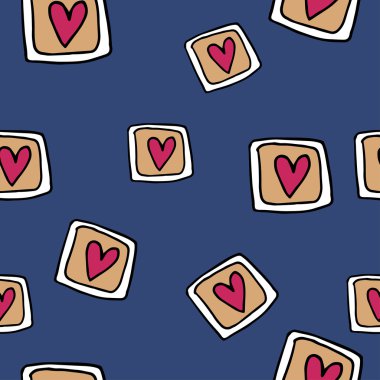 kalpleri ile seamless modeli çizilmiş