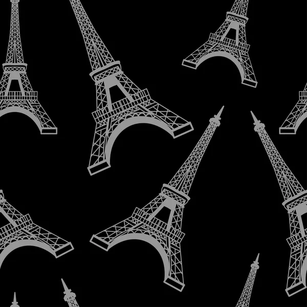 Nahtlose Eiffelturm Hintergrundmuster — Stockvektor