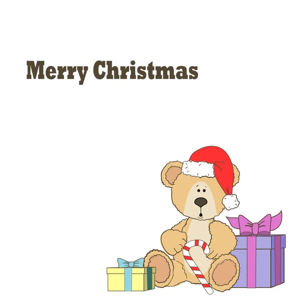 Vánoční medvídek Royalty Free Stock Ilustrace