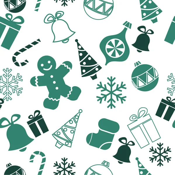 Fondo de Navidad sin costuras — Vector de stock