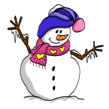 mutlu Noel kardan adam