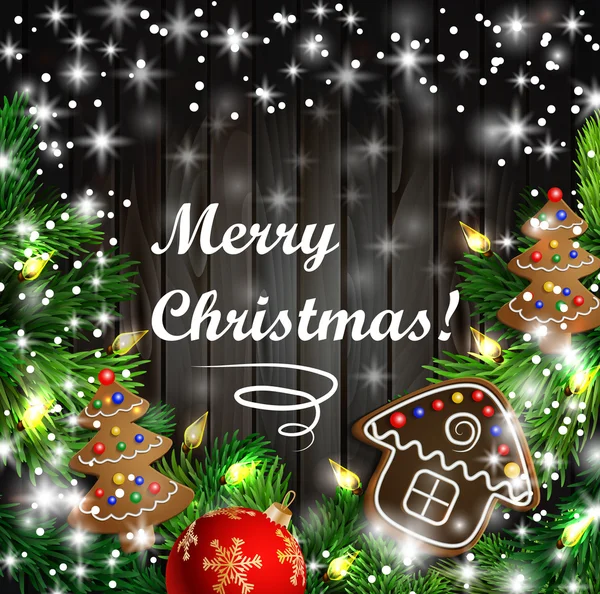 Gingerbread çerezleri Noel tasarımıyla