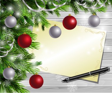 Yılbaşı yeni yıl tasarım ahşap arka plan