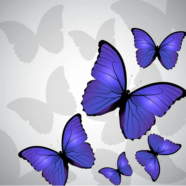 Квіткові фон метелик — стоковий вектор