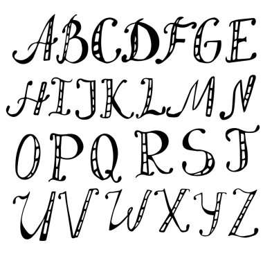 Komik elle çizilmiş yoğun komik karikatür Font