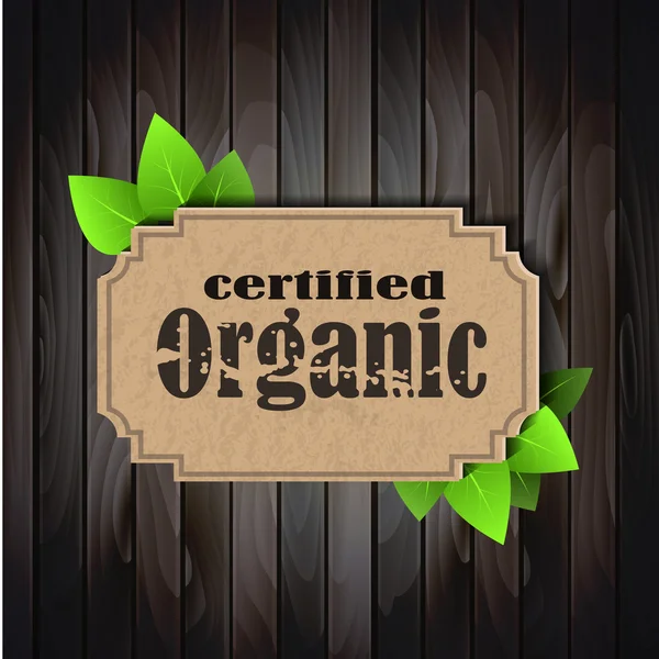 Eco-vriendelijk label organische — Stockvector