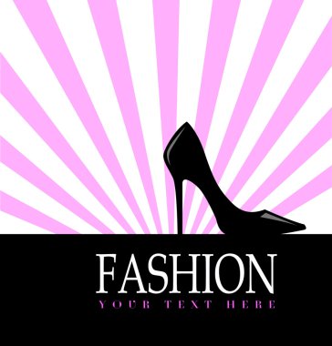 Arka planda siyah ayakkabı moda