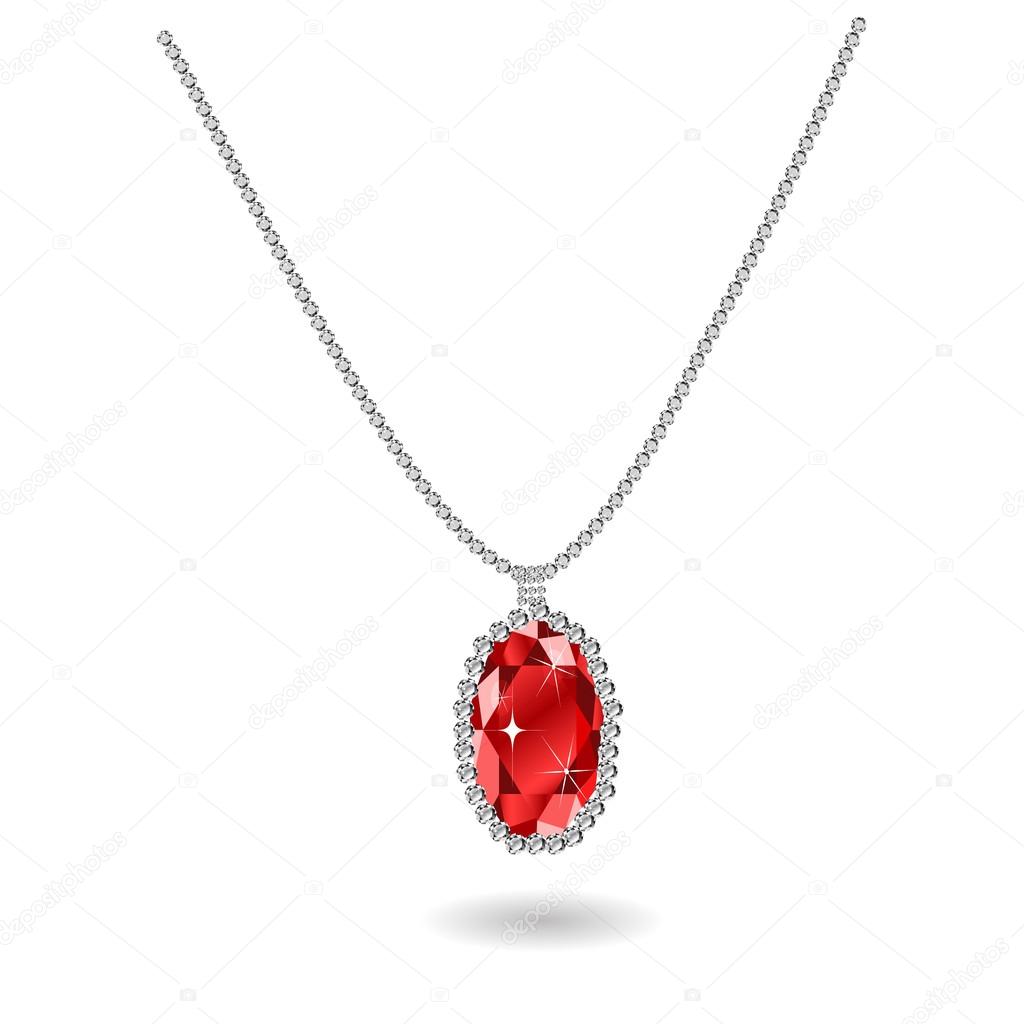 Beautiful gemstone red ruby