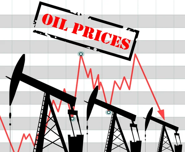 Petrol fiyat grafik illüstrasyon — Stok Vektör