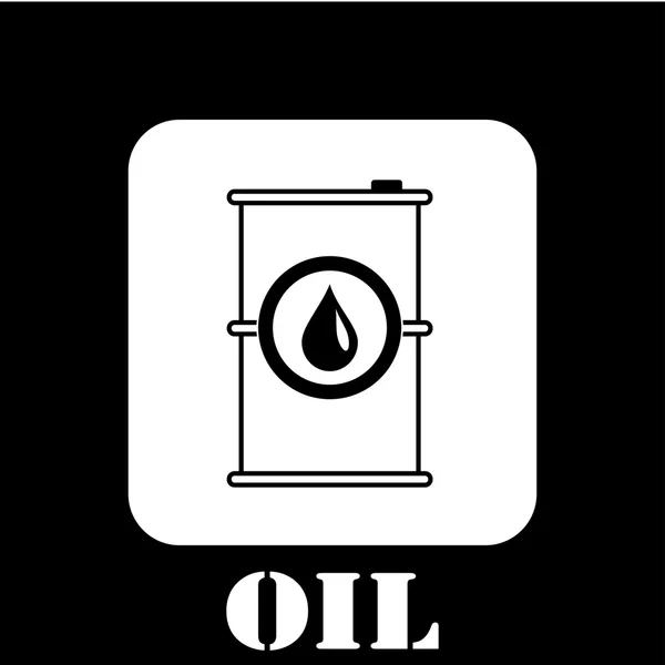 Símbolo barril gasolina —  Vetores de Stock