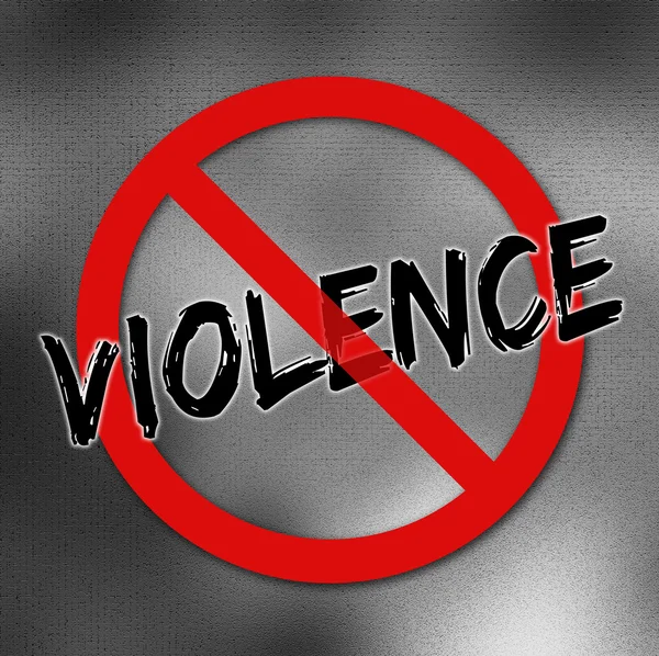 Stop segno di violenza — Foto Stock