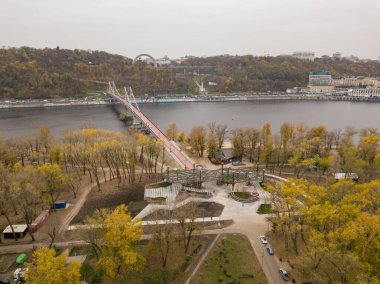 Hava aracı görüntüsü. Altıgen parkı tepe örtüsü
