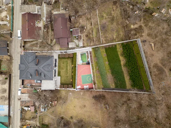 Drohnen Aus Der Luft Wohngebäude Kiew — Stockfoto