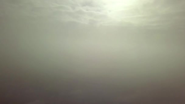 Voo Alto Nas Nuvens Sobre Kiev Neva Entre Nuvens Abaixo — Vídeo de Stock