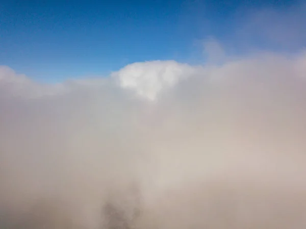 Latanie Chmurach Widok Lotu Ptaka — Zdjęcie stockowe