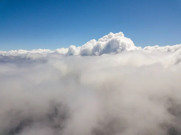 Volando Las Nubes Vista Aérea Alta — Foto de Stock