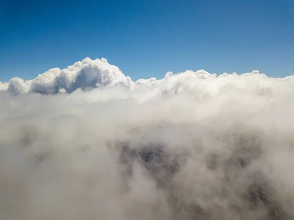 Volando Las Nubes Vista Aérea Alta — Foto de Stock