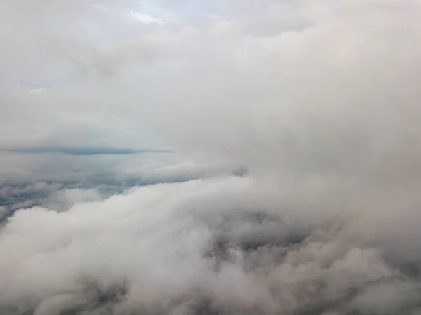 Légi Magaslati Repülés Felhők Felett — Stock Fotó