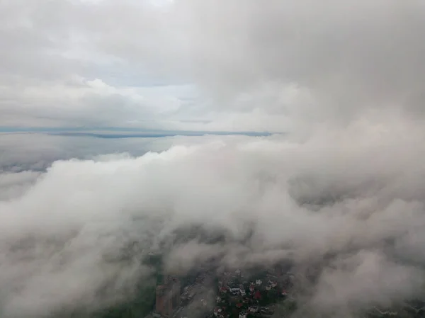 Vzdušný Let Vysoko Nad Mraky — Stock fotografie