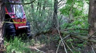 Sherp kurtarma, engebeli ve nemli arazi için Ukrayna 'ya ait bir amfibi araçtır. Sherp ormandan geçiyor..