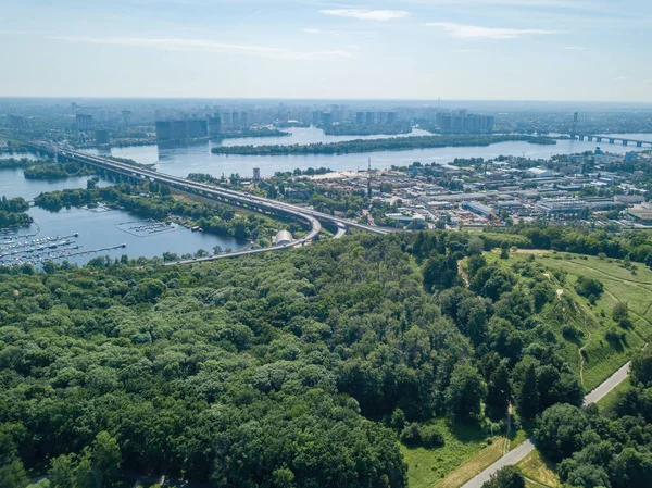 Parc Vert Kiev Vue Aérienne Drone — Photo