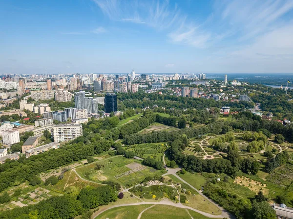 Kiev Deki Yeşil Park Hava Aracı Görünümü — Stok fotoğraf