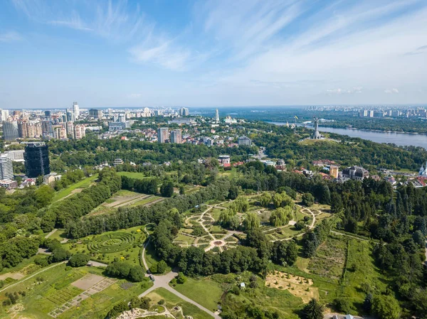 Kiev Deki Yeşil Park Hava Aracı Görünümü — Stok fotoğraf