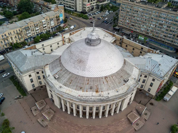 Circus Building Kiev Aerial Drone View — Foto de Stock