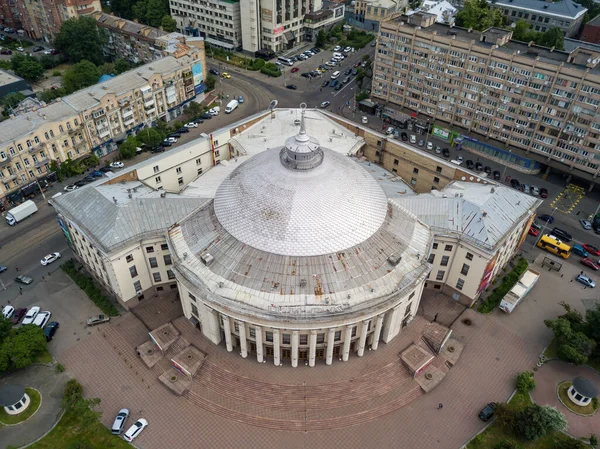 Circus Building Kiev Aerial Drone View — Foto de Stock