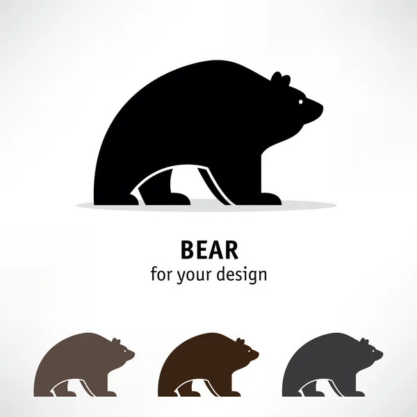 Bear black icons — Stock Vector