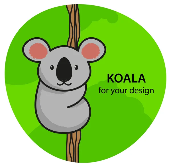 Słodka ikona koala — Wektor stockowy