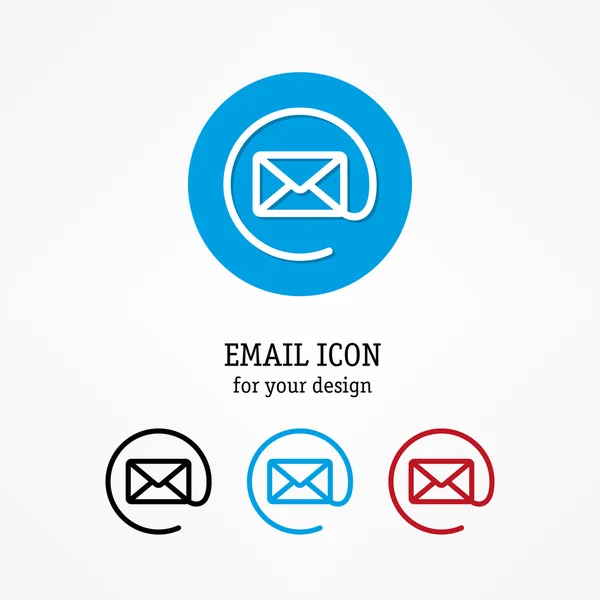 Email icons set — Stock Vector