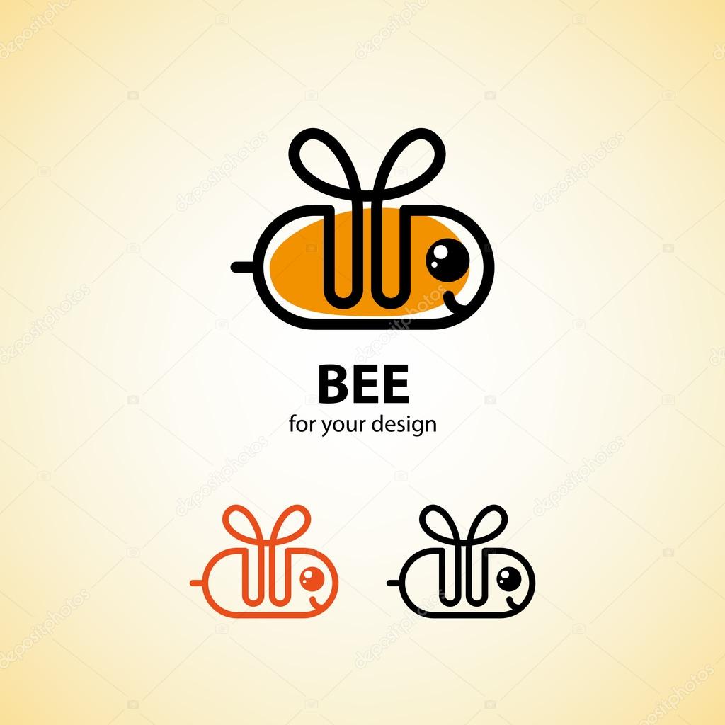 Bee icon set