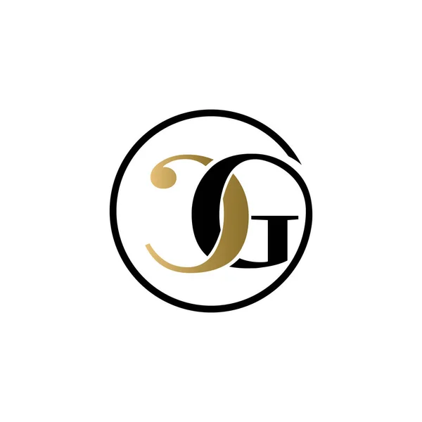 Luxury Logo Design Vector Icon Symbol Circle — Stock Vector