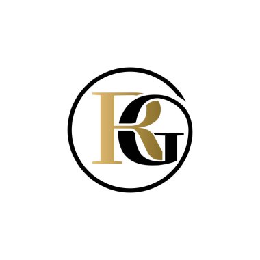 rg lüks logo tasarım vektör simgesi