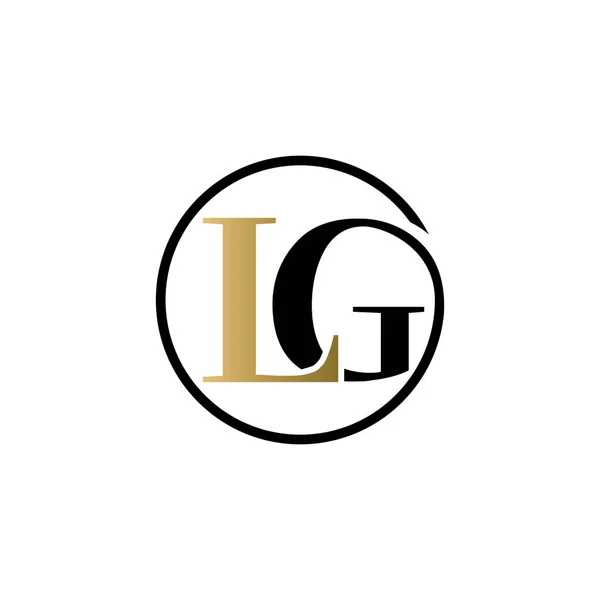 stock vector lg luxury logo design vector icon