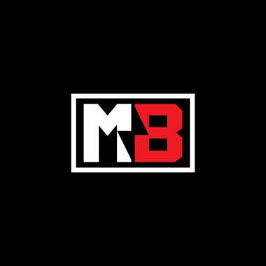 MB elektrik logo tasarım vektör simgesi