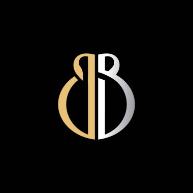 jb logo tasarımı vektör simgesi lüksü