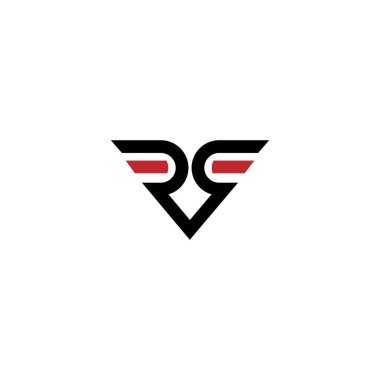 rr logo tasarımı vektör simgesi lüksü