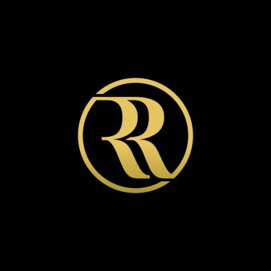 rr lüks logo tasarım vektör simgesi 